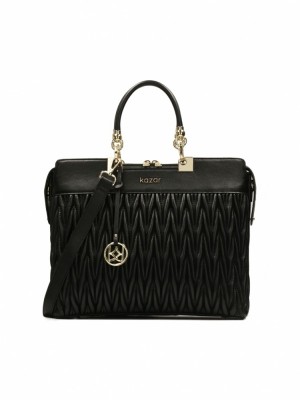 Handbags Kazar Megan Damskie Czarne | 136WEVSKY