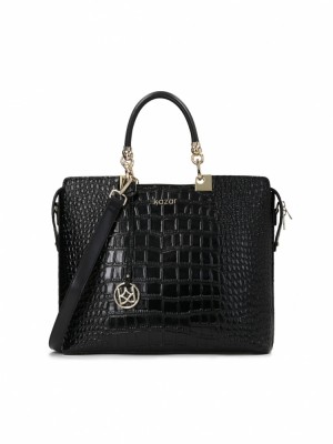 Handbags Kazar Megan Damskie Czarne | 654NDKFHE