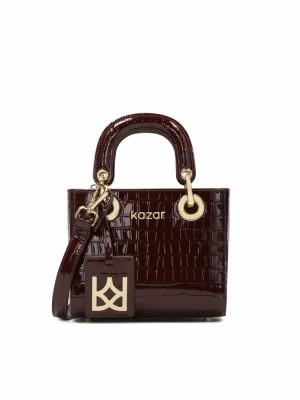 Handbags Kazar Muse Xs Damskie Bordowe | 964QNPCWI