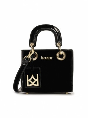 Handbags Kazar Muse Xs Damskie Czarne | 860HYFKSU