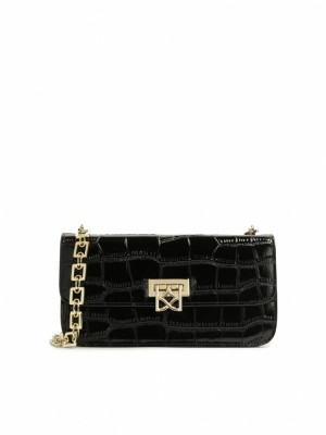 Handbags Kazar Nadie Damskie Czarne | 853HEGUCT