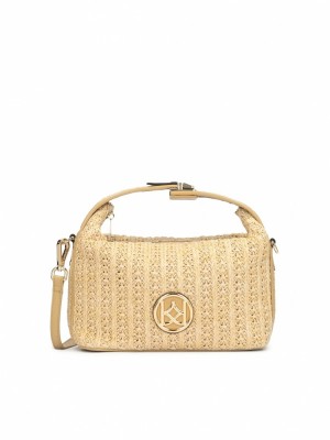 Handbags Kazar Nanah Damskie Beżowe | 916CLZUWO