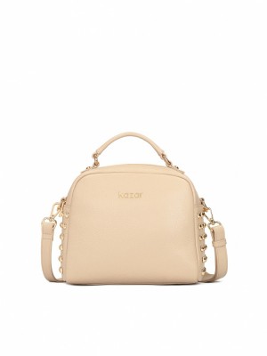 Handbags Kazar Nasira Damskie Beżowe | 014CDJTEA