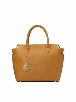 Handbags Kazar Nellie L Damskie Głęboka Brązowe | 379PKBZER