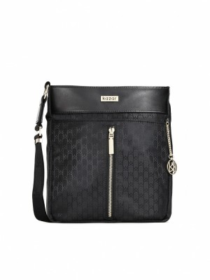 Handbags Kazar Nelly Damskie Czarne | 025TZPGYR