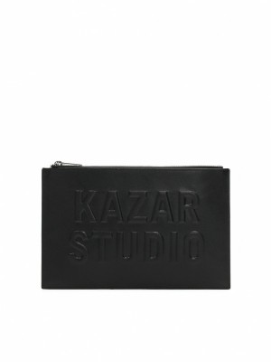 Handbags Kazar Pearry Męskie Czarne | 758USCFAZ