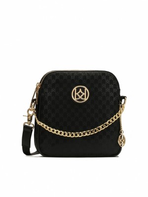 Handbags Kazar Poline Damskie Czarne | 502JEZILA