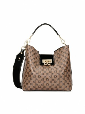 Handbags Kazar Rab Damskie Beżowe Białe | 532ZQXPKY