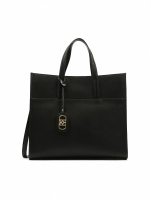 Handbags Kazar Risa Damskie Czarne | 045HERMDA
