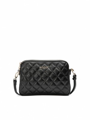 Handbags Kazar Rita Damskie Czarne | 326PDVFQT