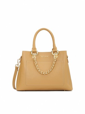 Handbags Kazar Rosanne Damskie Beżowe | 087YCZOJP