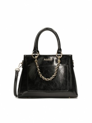 Handbags Kazar Rosanne Damskie Czarne | 173DIVOMZ
