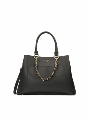 Handbags Kazar Rosanne L Damskie Czarne | 834MIQOXC