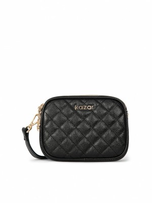 Handbags Kazar Sonia Damskie Czarne | 764XGIKSN