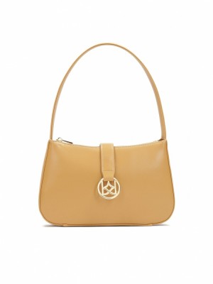 Handbags Kazar Tilda Damskie Beżowe Białe | 123RNKWJP