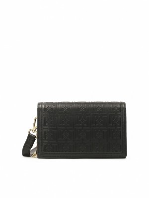 Handbags Kazar Tiriel Damskie Czarne | 082QOYINW
