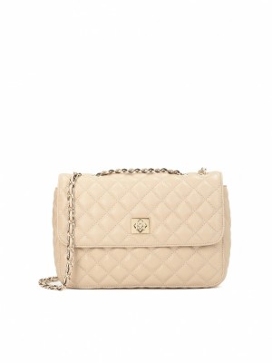 Handbags Kazar Vidia Damskie Beżowe | 728CSFHRY