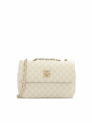 Handbags Kazar Vidia S Damskie Beżowe | 387JYQMHN