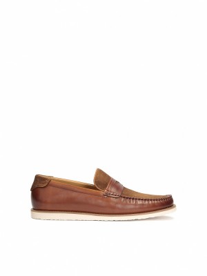 Loafersy Kazar Abu Męskie Czarne | 543NQOJVK