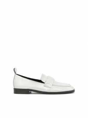Loafersy Kazar Alba Damskie Srebrne | 361KMTPVY