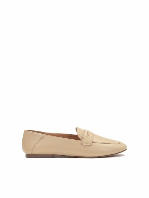 Loafersy Kazar Aleta Damskie Beżowe | 746SUARBY