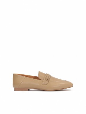 Loafersy Kazar Alisa Damskie Beżowe | 815UQDGVW