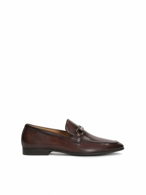 Loafersy Kazar Berdon Męskie Czarne | 210KOQHSR
