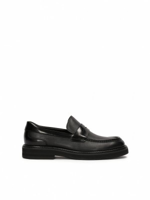 Loafersy Kazar Broniter Męskie Czarne | 471BXWDLM