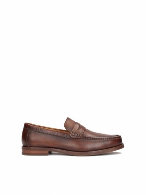 Loafersy Kazar Buford Męskie Czarne | 520OQSZMC