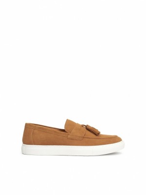 Loafersy Kazar Concoro Męskie Brązowe | 423VADJNE