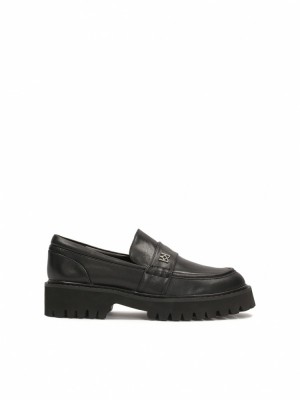 Loafersy Kazar Essen Damskie Czarne | 239ZMQOEV
