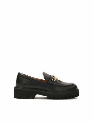 Loafersy Kazar Essen Damskie Czarne | 458CSZLWF