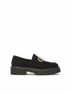 Loafersy Kazar Essen Damskie Czarne | 495AWZGSF