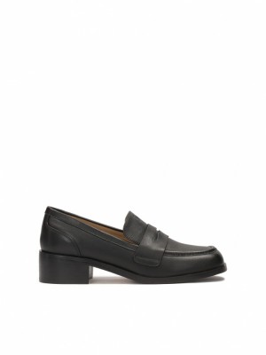 Loafersy Kazar Etna Damskie Czarne | 163JEWHXS