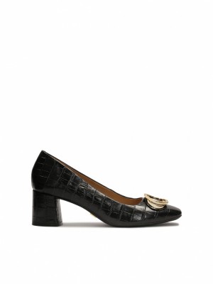 Loafersy Kazar Gaura Damskie Czarne | 403MSPVLD