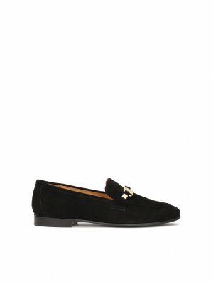 Loafersy Kazar Honorine Damskie Czarne | 803DOXYQP