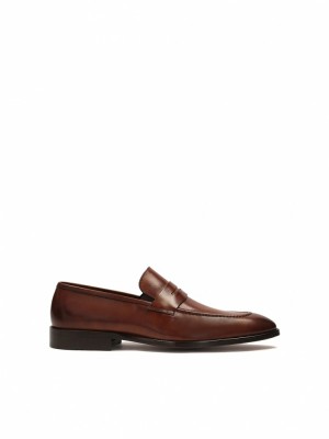 Loafersy Kazar Jorden Męskie Brązowe | 963YTALJR