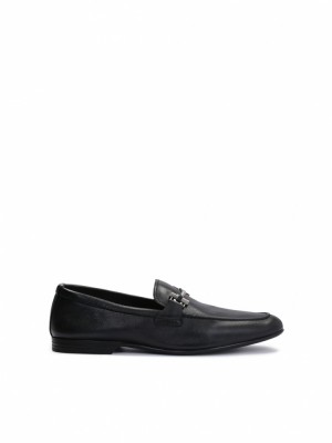 Loafersy Kazar Koren Męskie Czarne | 783JHDTOX
