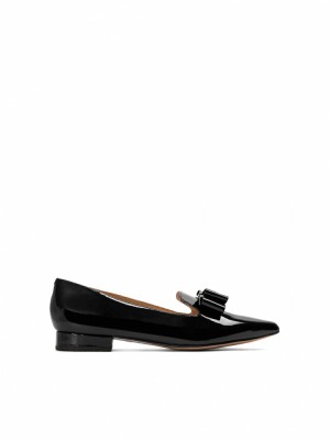 Loafersy Kazar Lavena Damskie Czarne | 279MXDUKL