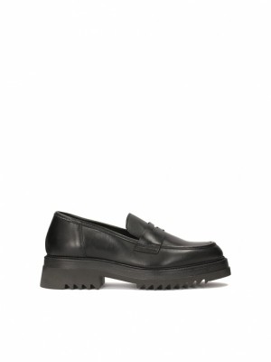 Loafersy Kazar Luthien Damskie Czarne | 520WAKOYT