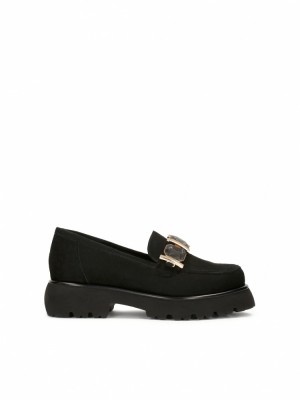 Loafersy Kazar Lydie Damskie Czarne | 739ABHTYR