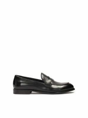 Loafersy Kazar Niket Męskie Czarne | 214UVHTJR