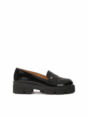 Loafersy Kazar Rhine Damskie Czarne | 763IXWJRQ