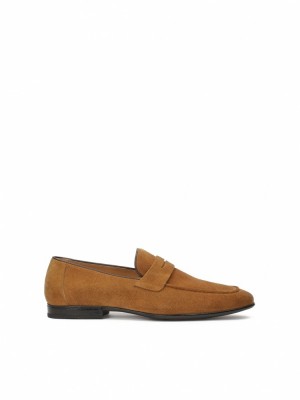 Loafersy Kazar Rokas Męskie Brązowe | 017ZLTHMG