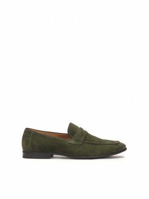 Loafersy Kazar Rokas Męskie Khaki | 987PXQDMV