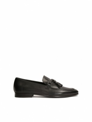 Loafersy Kazar Sahand Męskie Czarne | 394NYTXQB
