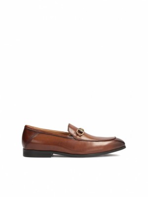 Loafersy Kazar Xaler Męskie Brązowe | 165UBJOWX