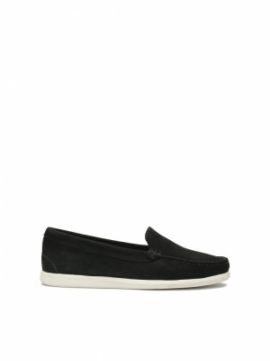 Mokasyny Kazar Ocean Damskie Czarne | 749CNHXGJ