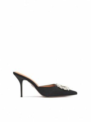 Mules Kazar Caitlin Damskie Czarne | 234FYWMJI