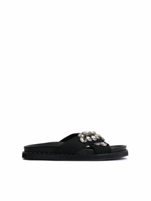 Mules Kazar Camiri Damskie Czarne | 741PWGXML